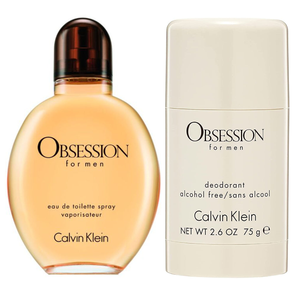 Calvin Klein Obsession Men's Cologne Gift Set - 2 Piece Eau de Toilette Spray & After Shave Balm | Perfect for Holidays, Birthdays & Anniversary Gifts