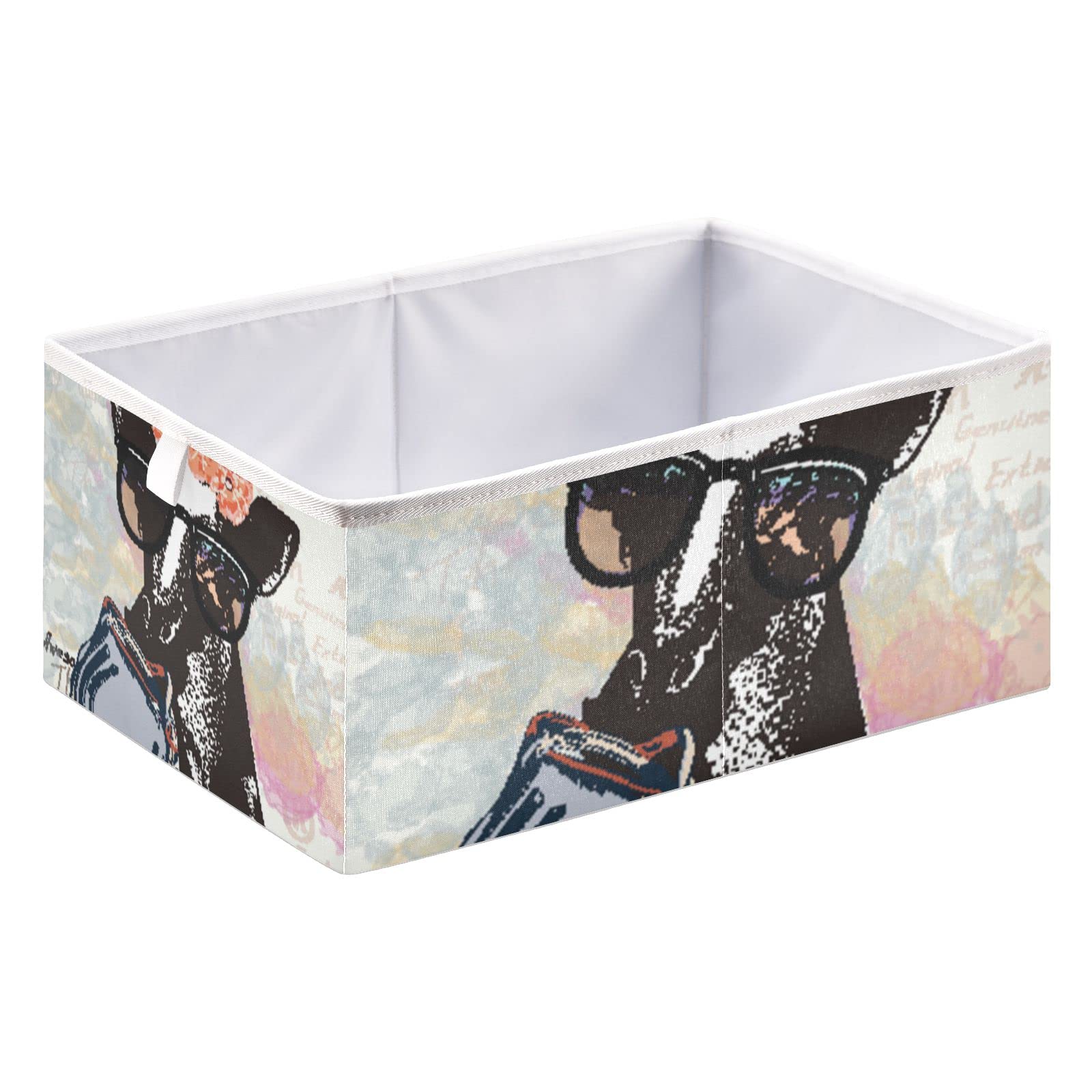 Stylish Collapsible Giraffe Storage Basket - Rectangular Toy Organizer Bin for Nursery, Closet & Home Organization | Perfect for Kids' Room, Playroom & Shelf Storage
