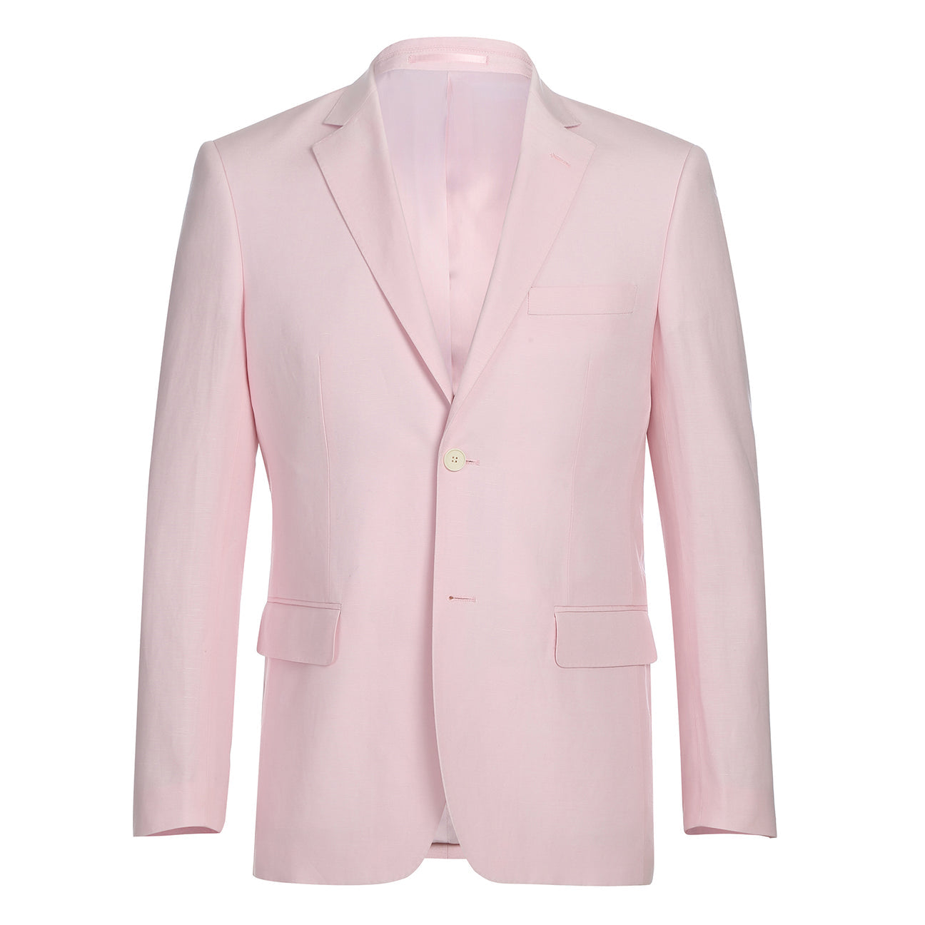 Renoir Alessandro Vitello 2-Piece Slim Fit Suit in Pink (Style 611-4) | Premium Business Attire for Weddings, Office & Formal Events