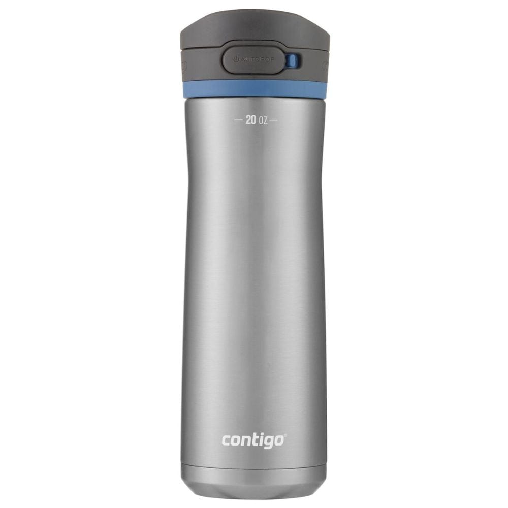 Contigo AutoPop Jackson Chill 20oz (591ml) Insulated Stainless Steel Water Bottle - Leakproof, BPA-Free, Keeps Drinks Cold for 24 Hours - Perfect for Gym, Hiking, Office & Outdoor Activities