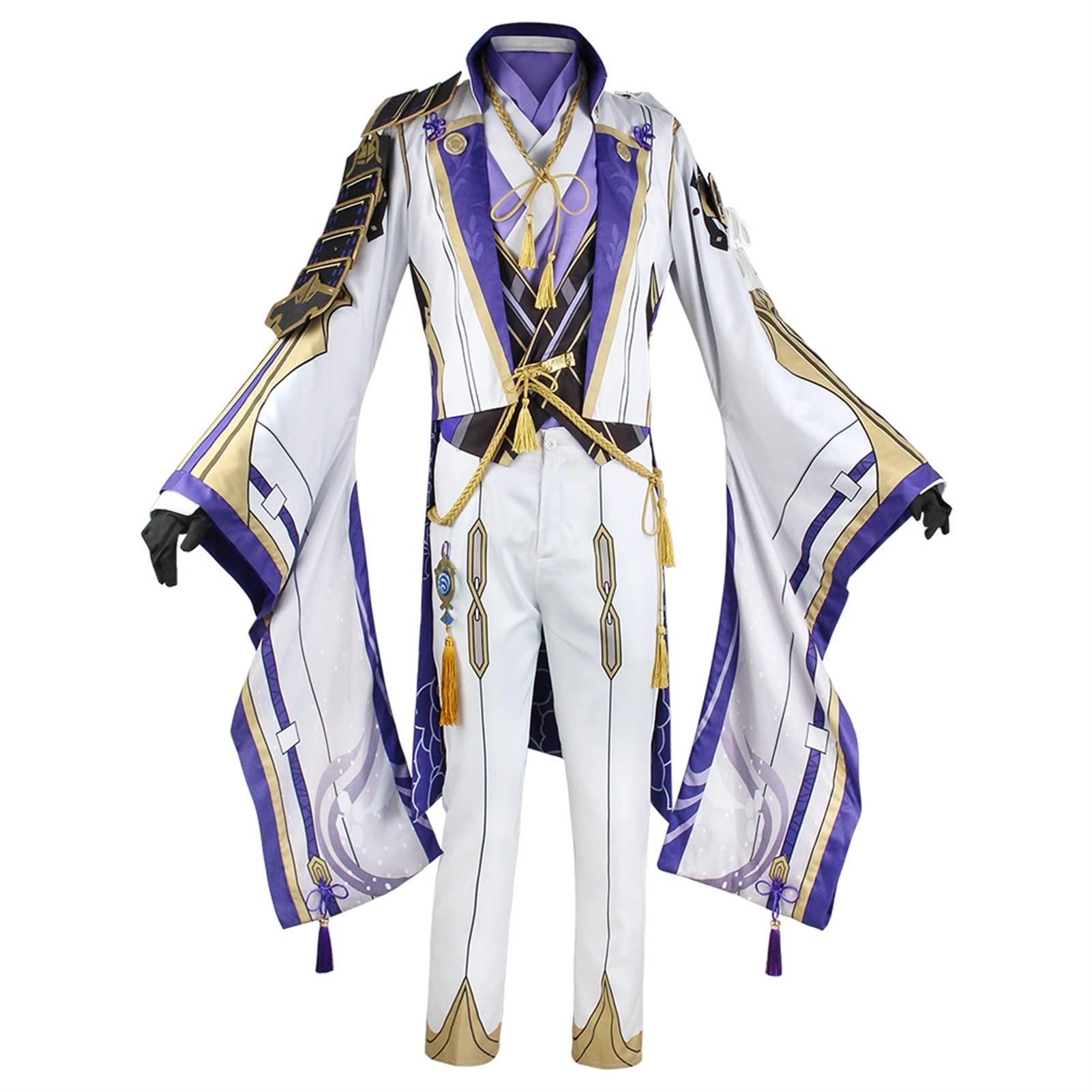Premium Kamisato Ayato Cosplay Costume Set - Genshin Impact Anime Character Outfit with Wig - Perfect for Halloween, Conventions & Cosplay Events