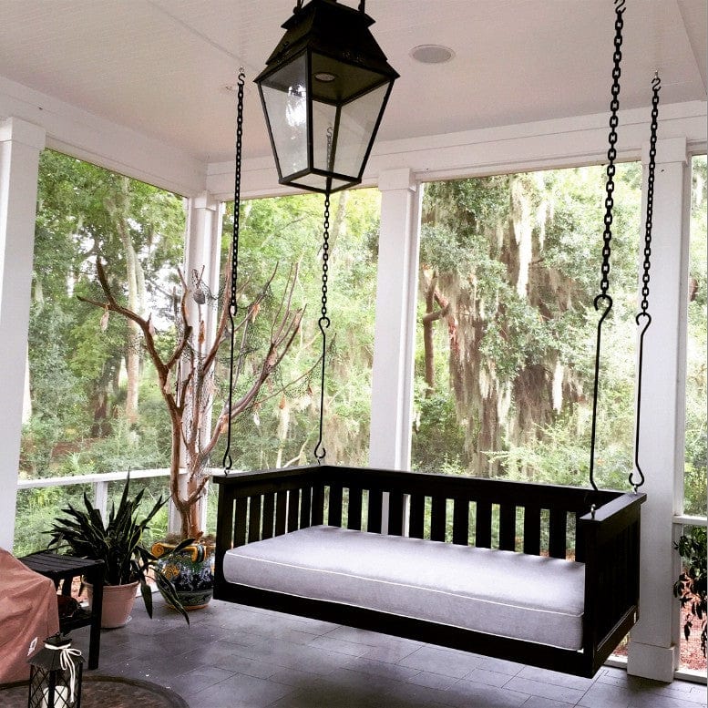 Premium Cedar Windermere Daybed Swing - Lowcountry Style Crib for Outdoor & Nursery - Perfect for Porch, Garden, and Baby Room Relaxation