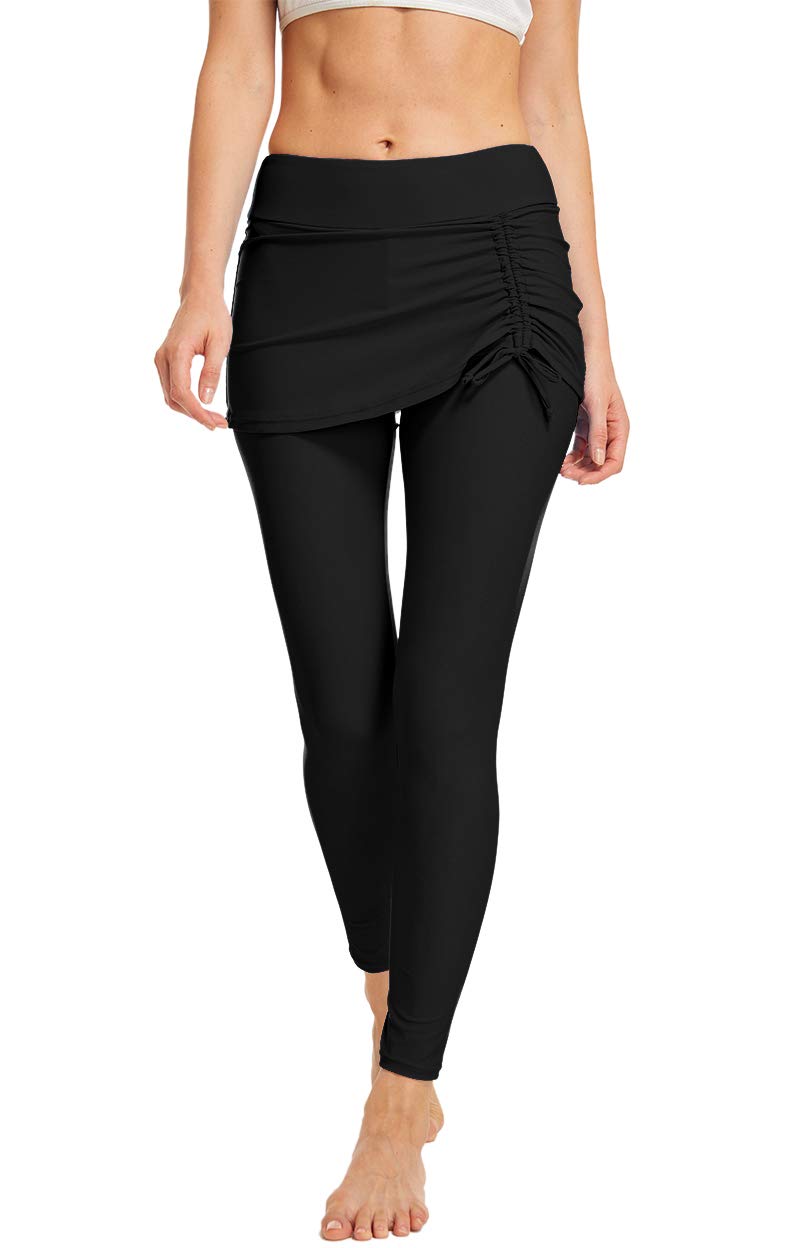 Seagoo Women's UV Protection Swim Skirt with Built-in Leggings - Quick Dry Swimwear for Beach, Pool & Water Aerobics