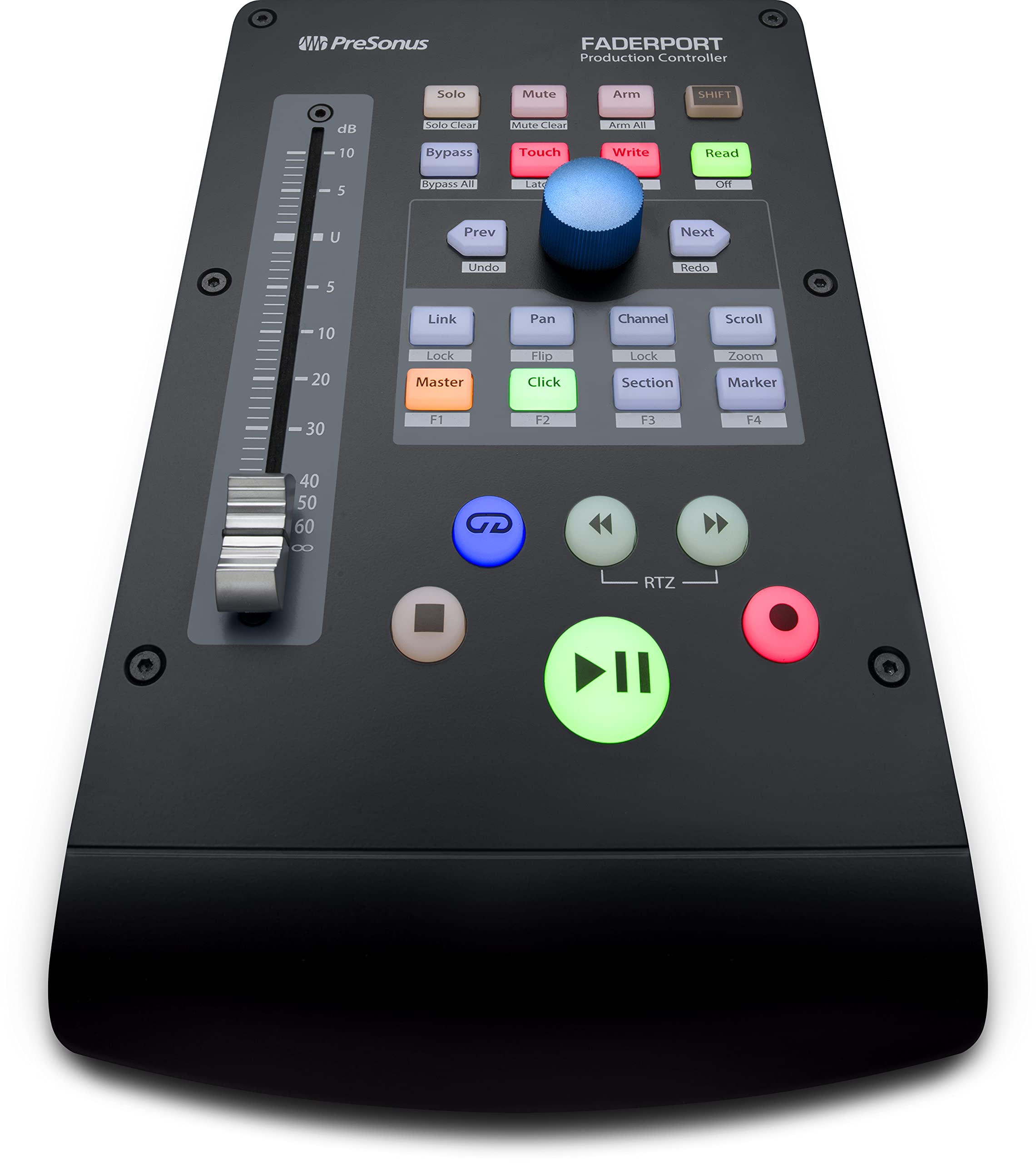 PreSonus Faderport USB DAW Controller with Studio One Artist & Ableton Live Lite - Professional Music Production Control Surface for Recording, Mixing & Home Studio Use