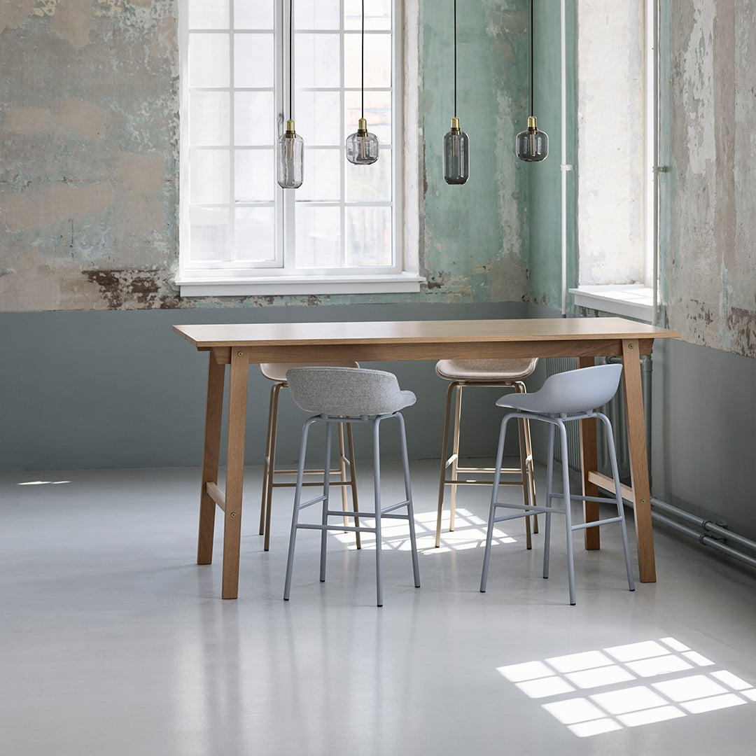 Modern Hyg Bar Stool with Front Upholstery - Comfortable Counter Height Stool for Kitchen Island, Breakfast Nook & Home Bar - Adjustable Height & Durable Construction