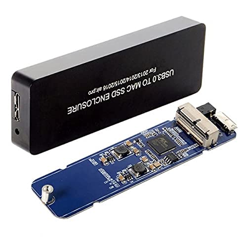 NFHK USB 3.0 External SSD Enclosure for MacBook Air/Pro 2013-2016 - Portable Hard Drive Case with 16+12 Pin Connector | Perfect for Data Backup, Storage Expansion & On-the-Go Use