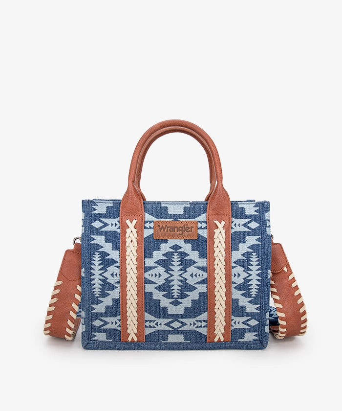 Wrangler Aztec Print Tote Bag Set - Stylish & Durable Cotton Tote Bags for Women - Perfect for Shopping, Beach, Travel & Everyday Use
