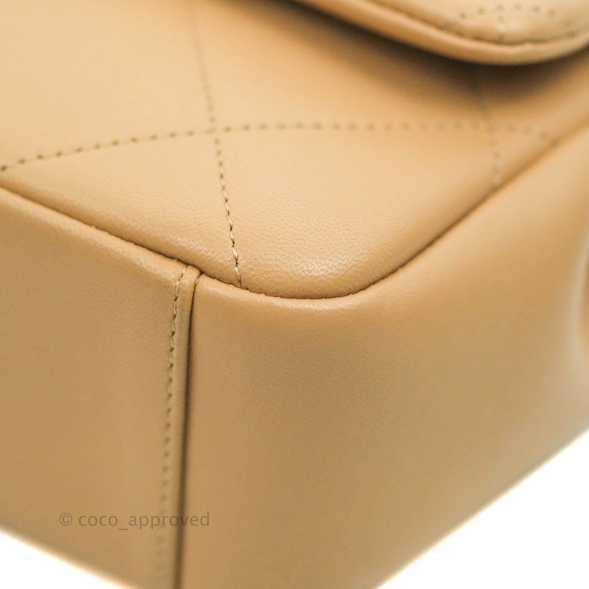 Chanel A Real Catch Quilted Flap Bag in Beige with Aged Gold Hardware - Luxury Crossbody Purse for Women, Perfect for Date Night & Special Occasions