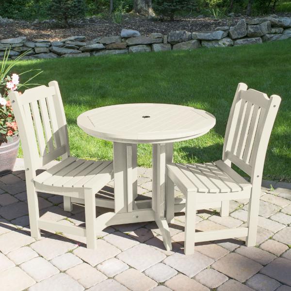 Lehigh Collection 3-Piece Round Outdoor Patio Dining Set - Perfect for Backyard, Garden & Poolside Entertaining
