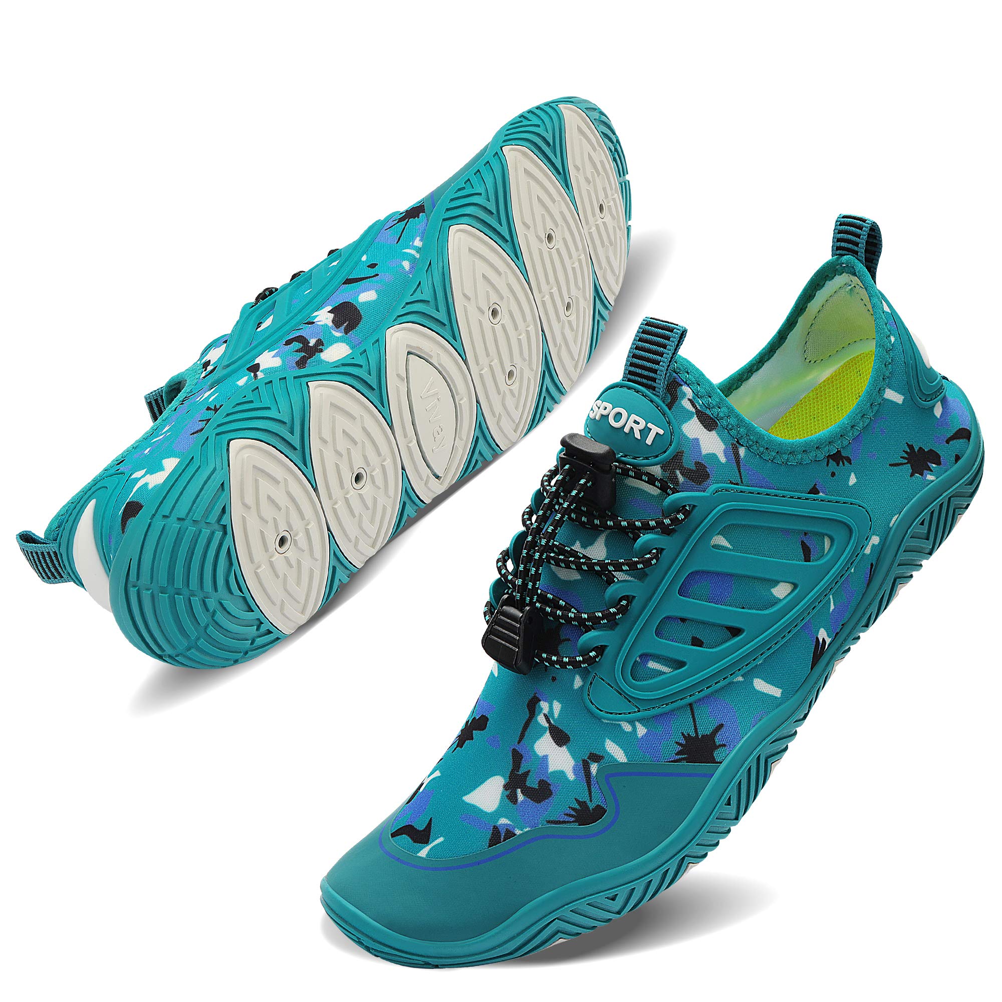 TIAMOU Water Shoes for Women & Men - Quick-Dry Aqua Socks for Beach, Swimming, Yoga, Exercise, Surfing & Diving | Barefoot Comfort for Summer Water Activities