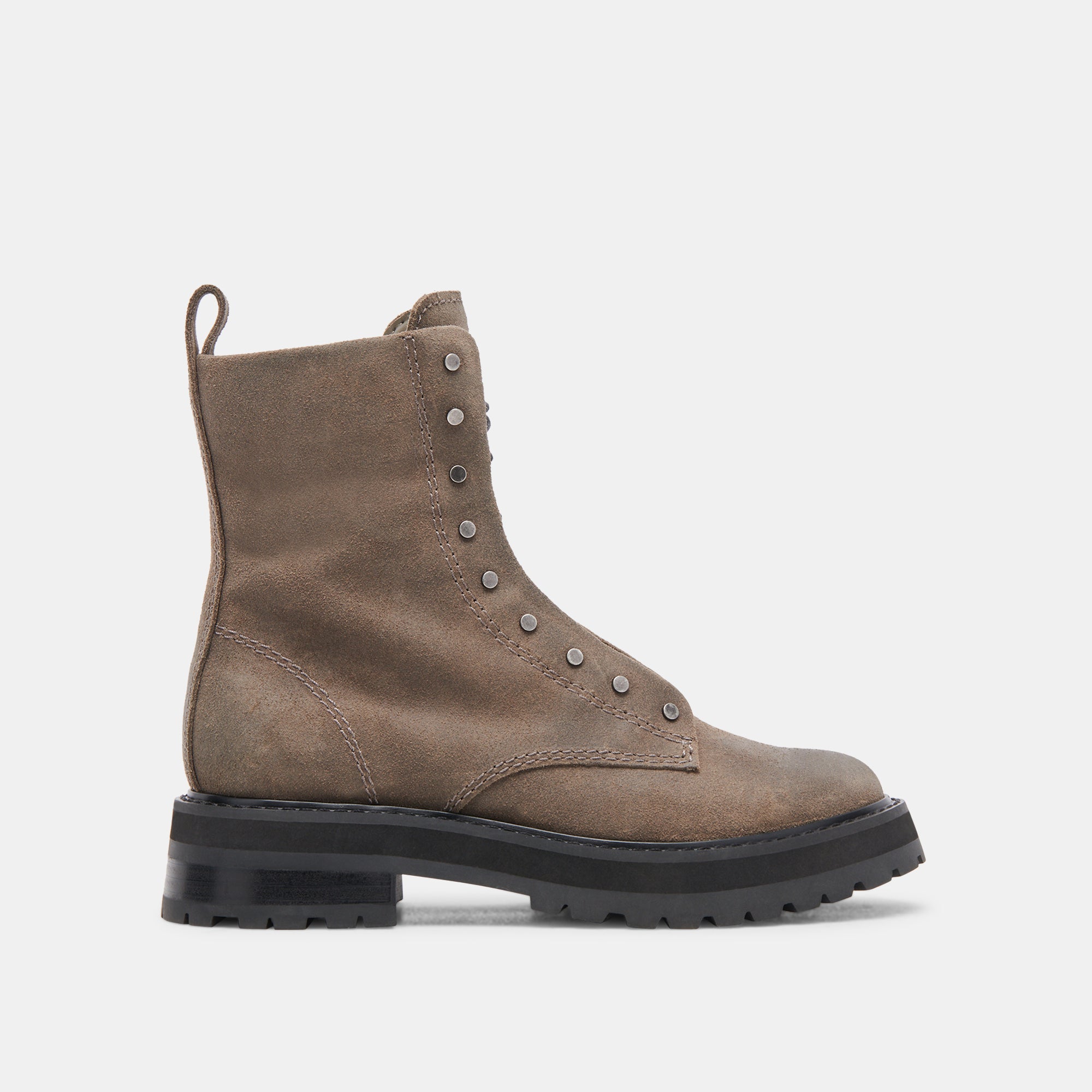 OLIVE SUEDE