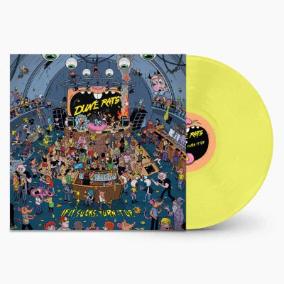 Dune Rats - If It Sucks, Turn It Up Limited Edition Yellow Vinyl LP | Punk Rock Music Record for Collectors & Music Lovers | Perfect for Home Listening, Parties & Gifts