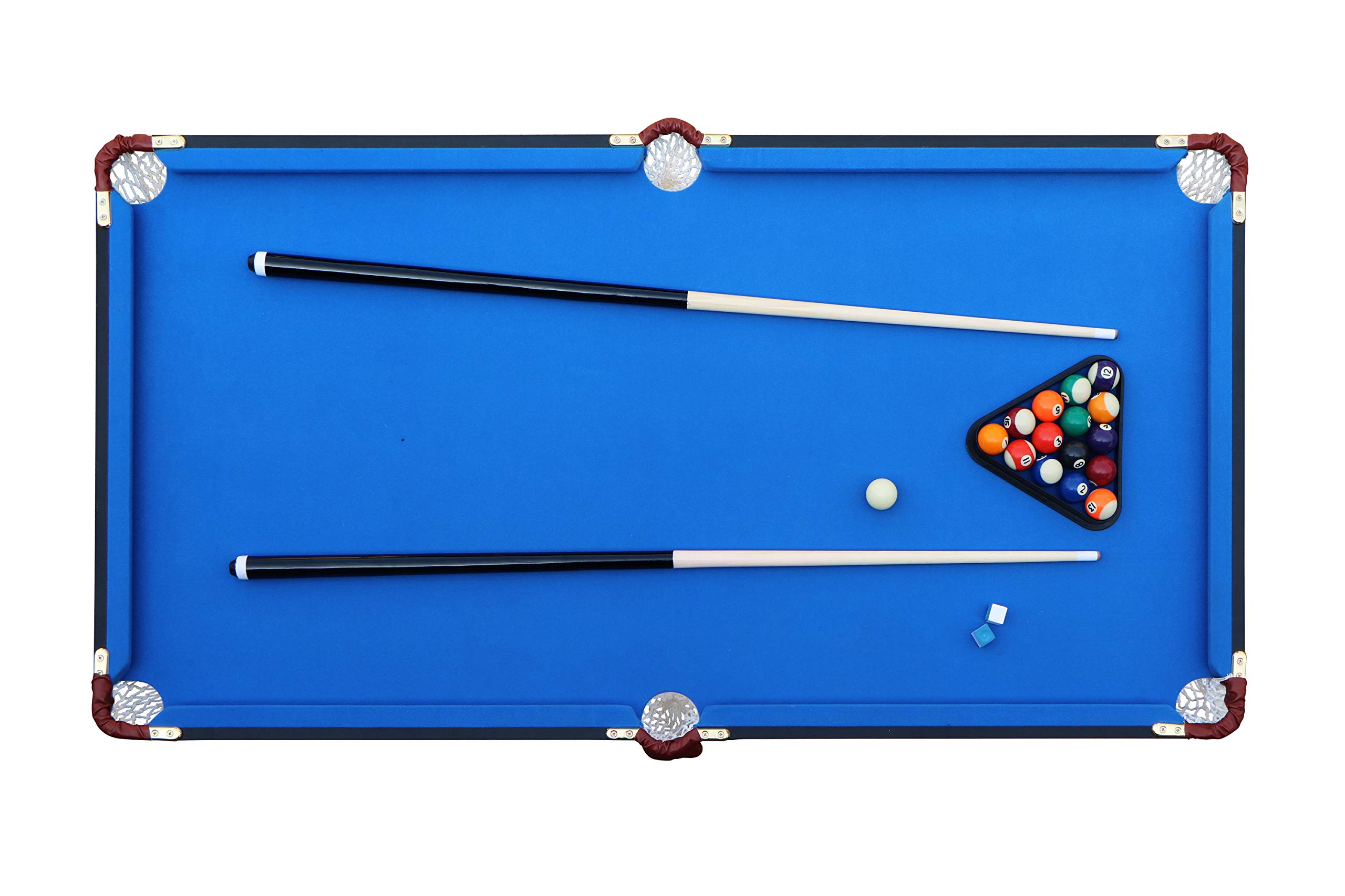 55-Inch Folding Billiard Table | Portable Pool Table for Home & Game Room | Space-Saving Indoor/Outdoor Entertainment for Parties & Family Fun