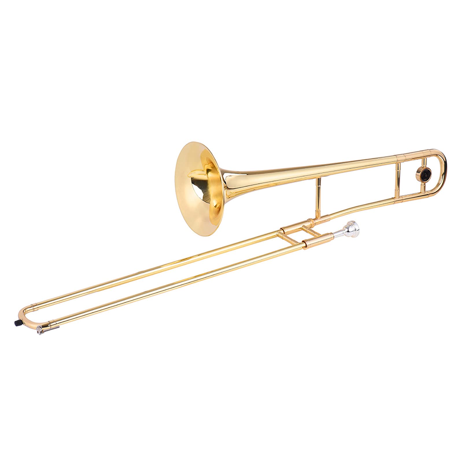 Professional Bb Trumpet Alto Trombone Brass Instrument - Silver Finish with Cupronickel Mouthpiece, Cleaning Stick & Protective Case | Perfect for School Bands, Jazz Ensembles & Beginner Musicians