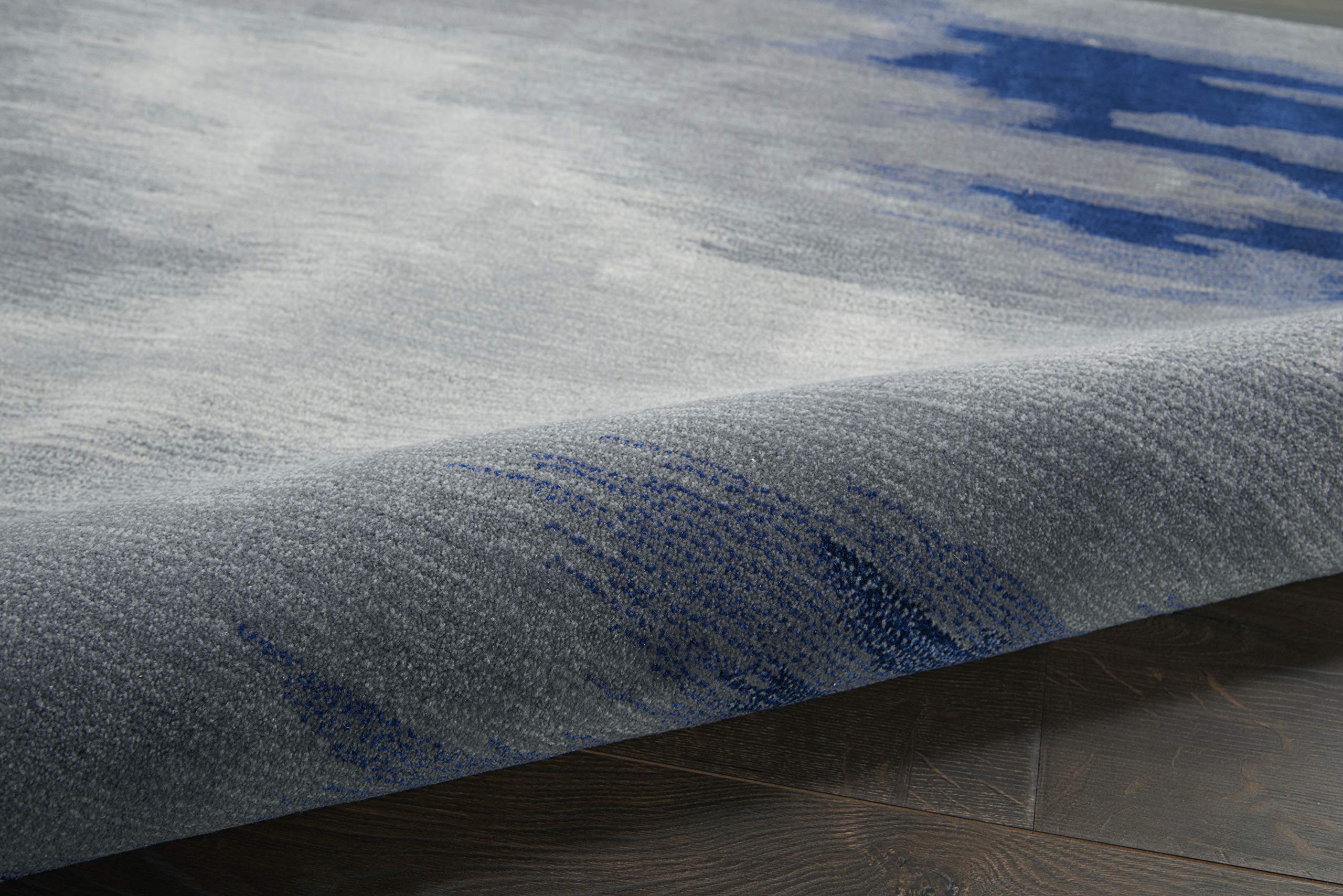 Nourison Symmetry Abstract Grey/Blue 8'6
