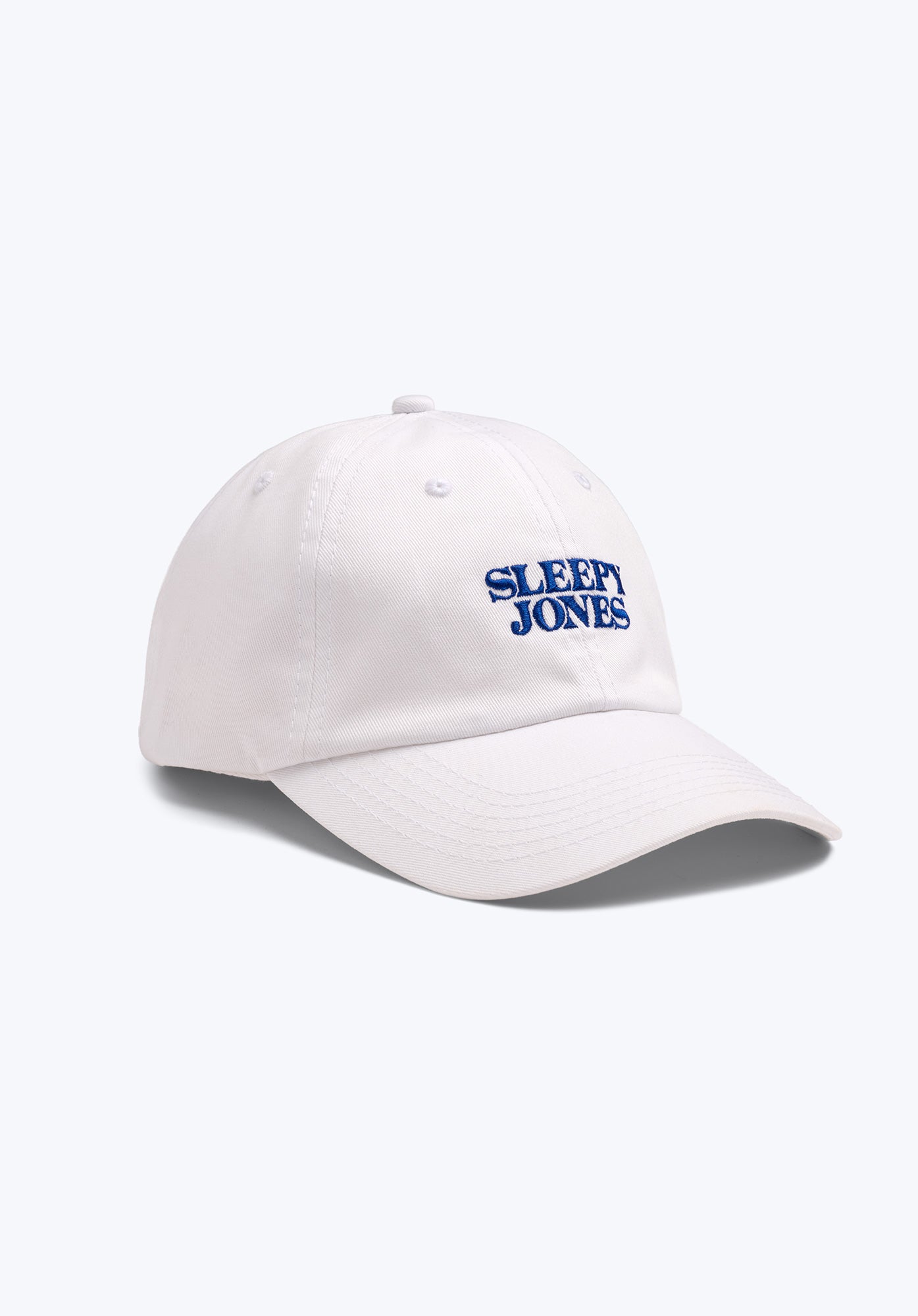 Sleepy Jones Logo Baseball Cap - White Adjustable Cotton Hat for Men & Women | Casual Wear, Outdoor Activities, Sports Fan Gear