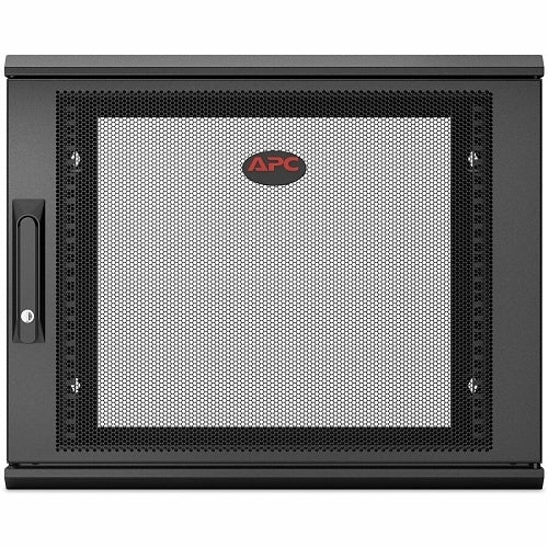 APC AR109SH6 6U Wall Mount Rack Cabinet - Network Server Enclosure for Data Center, Office & Home Use - Durable Steel Frame with Ventilation & Cable Management