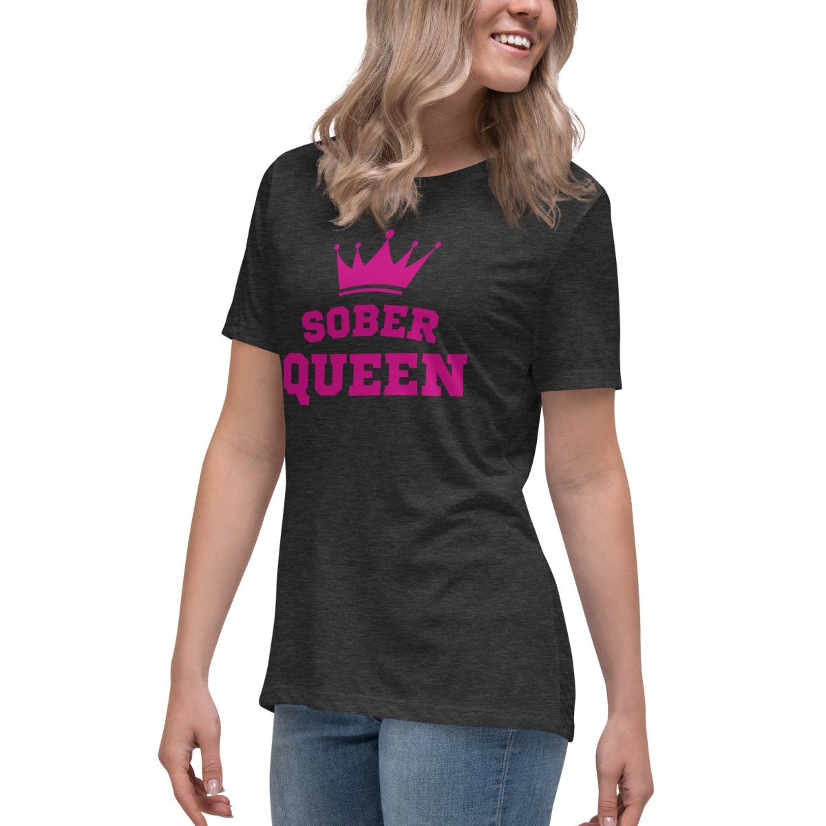 Sober Queen T-Shirt for Women - Funny Motivational Tee - Perfect for Recovery, Sobriety & AA Meetings