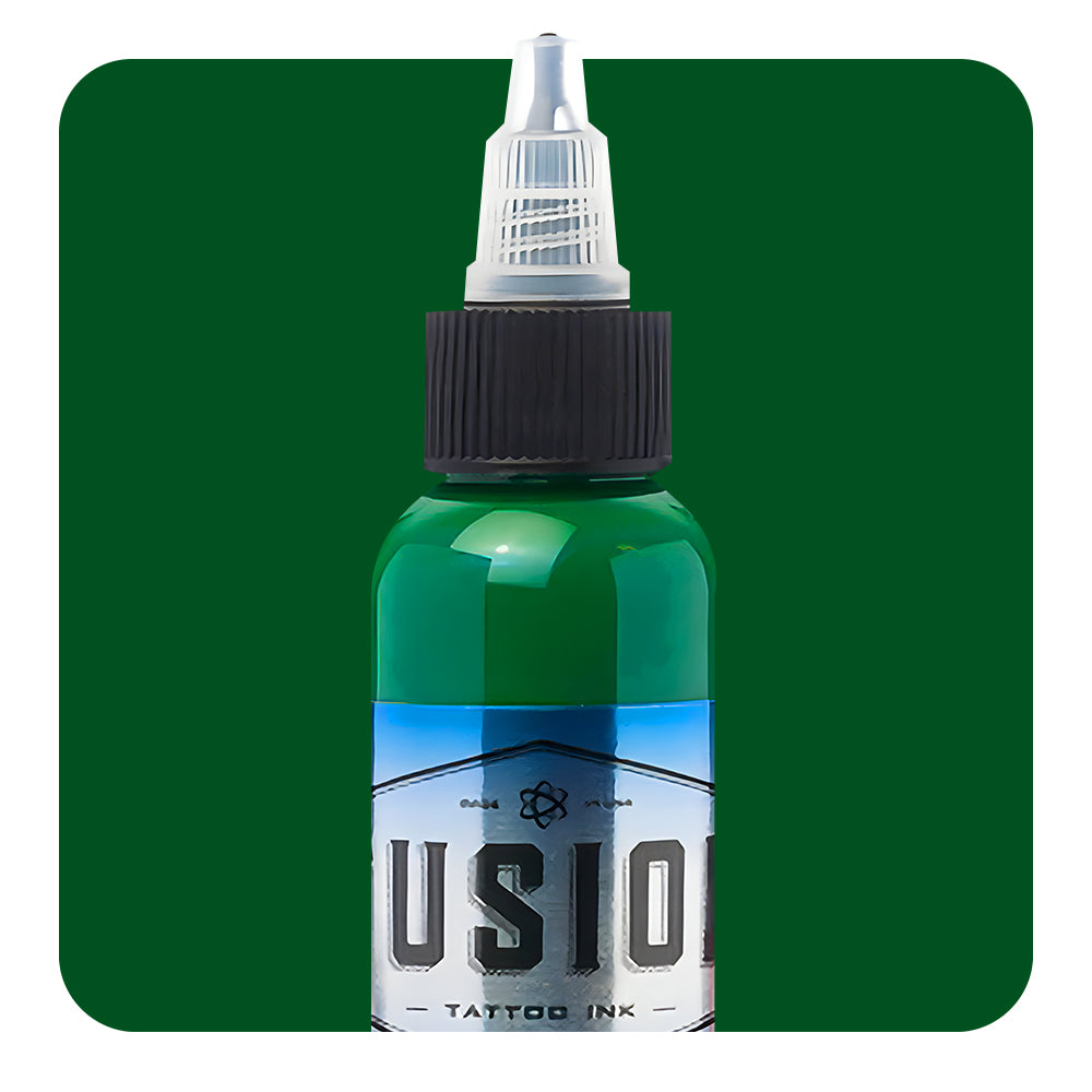 Premium Fusion Tattoo Ink Set - Professional Vegan & Organic Leafy Green Color - Choose Your Size (1oz/4oz/8oz) - Perfect for Tattoo Artists & Body Art Enthusiasts