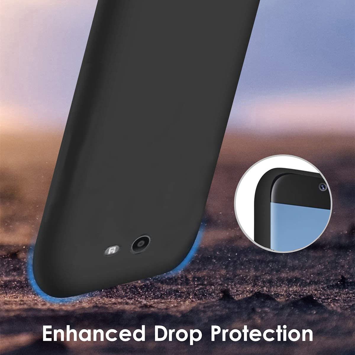 Custom Photo Phone Case for Samsung Galaxy J7 (2017) - Personalized Picture Case, Shockproof Silicone Cover, Soft Candy Design - Perfect Christmas & Birthday Gift (Black) | Ideal for Everyday Protection & Special Occasions