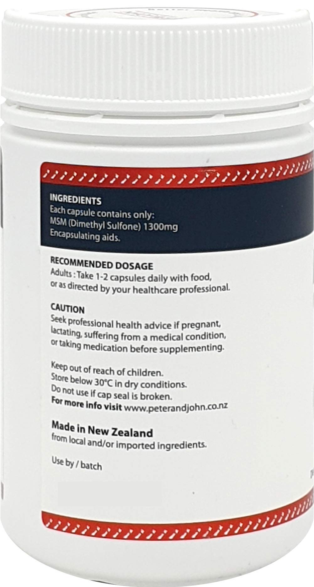 MSM Dietary Supplement 1300mg - 120 Capsules for Joint Support & Immune Health - Gluten Free & Non-GMO (3 Bottle Pack) - Ideal for Athletes, Seniors & Active Lifestyles
