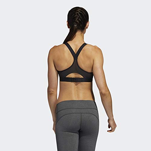 Adidas Stronger for It Racer Sports Bra for Women - Black, Size XS - High Support Workout Top for Running, Yoga & Gym Training