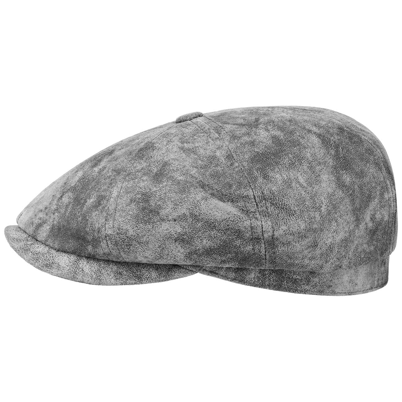 Stetson Hatteras Pigskin Leather Newsboy Cap – Vintage Style Men's Hat for Casual Wear & Outdoor Adventures