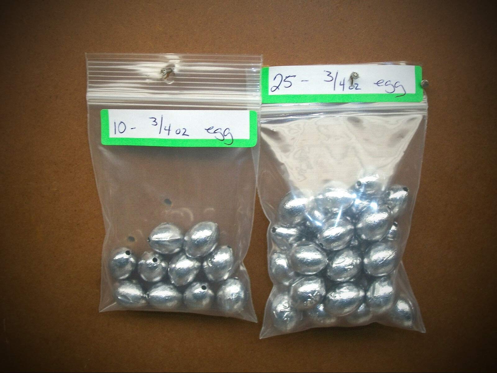 3/4 Oz Egg Sinkers - Pack of 12 Premium Fishing Weights for Bass, Trout & Walleye | Saltwater & Freshwater Sinker Gear | Ideal for Bottom Fishing & Drift Fishing
