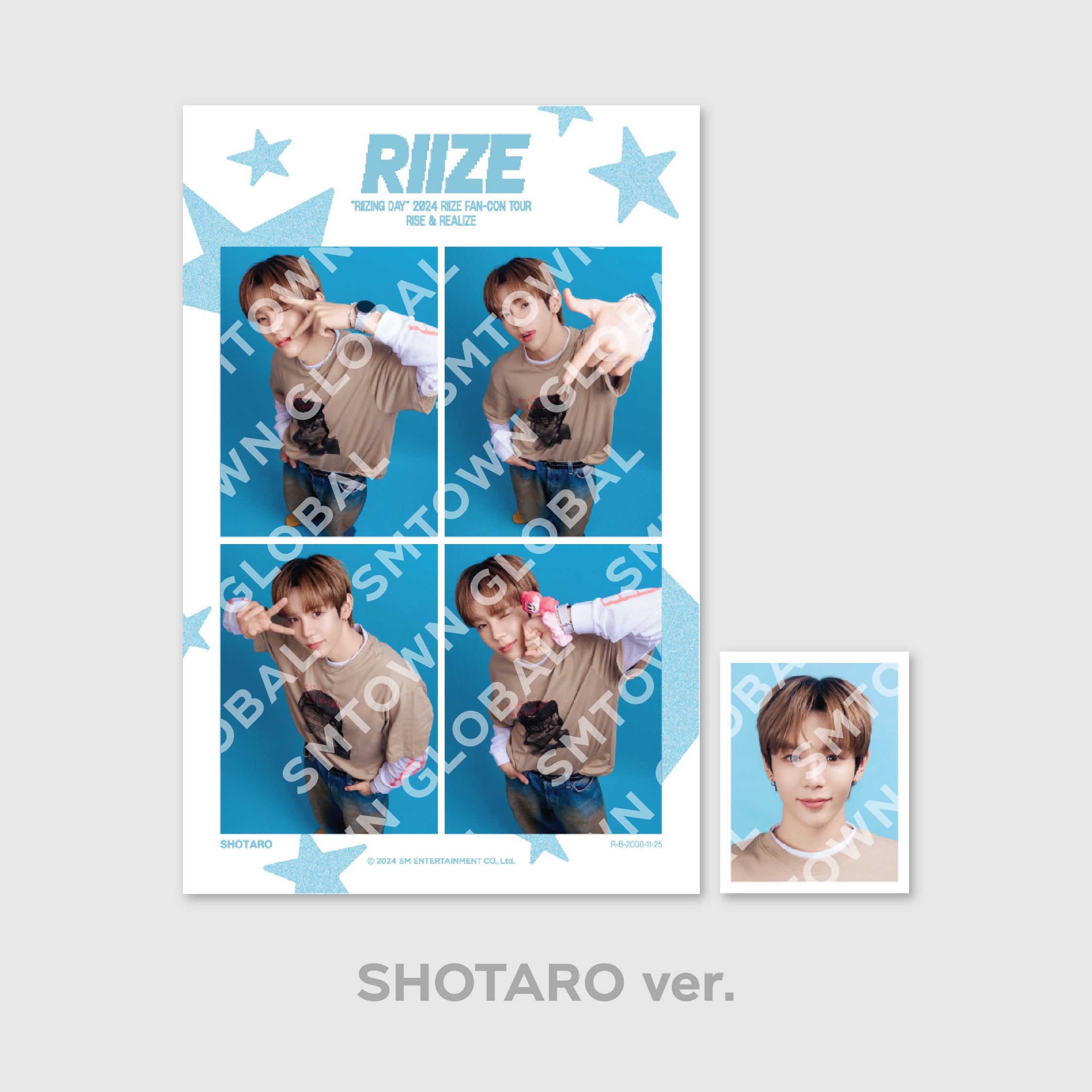 RIIZE 2024 Fan Concert 'RIIZING DAY' Finale Official MD - 4-Cut Photo & ID Photo Set for K-Pop Fans | Perfect for Collectibles, Gifts, and Fan Events