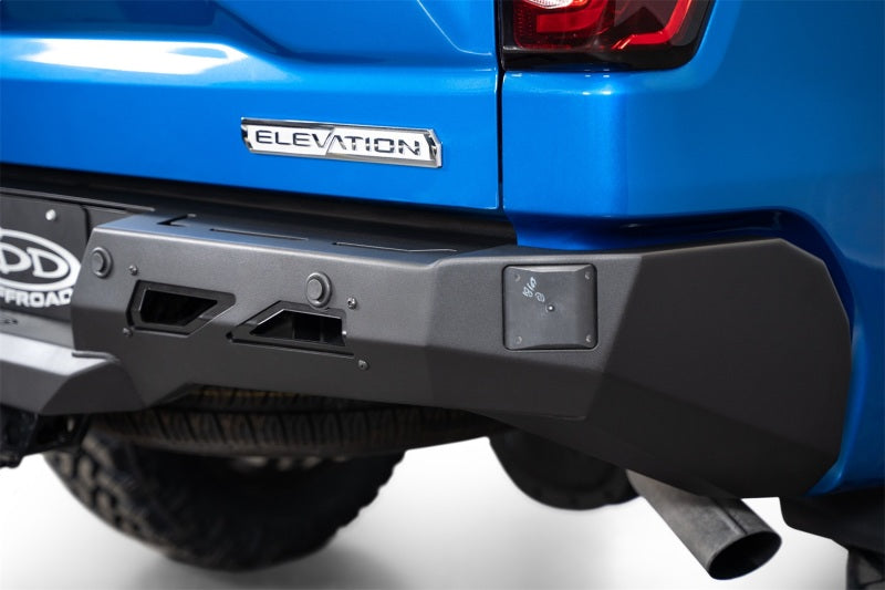 2020+ Chevy/GMC 1500 Black Label Rear Bumper - Heavy Duty Truck Bumper Replacement for Off-Road & Towing | Durable Steel Construction, Perfect for Trailering, Hauling & Adventure Use