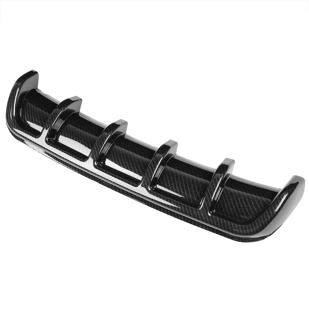 ABS Black Universal Car Rear Bumper Shark Fin Spoiler Diffuser - Aerodynamic Enhancement for Sedans, Coupes & Hatchbacks - Street Racing & Performance Upgrade Accessory