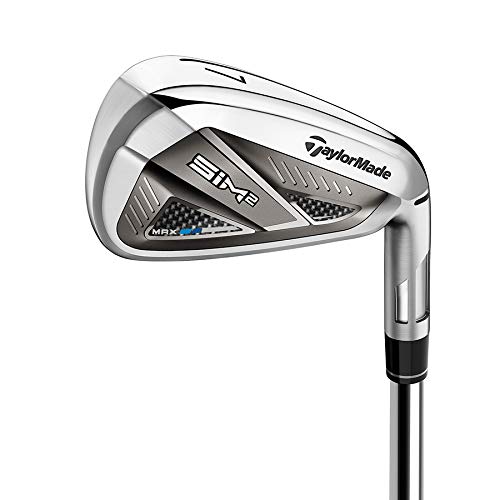 TaylorMade SiM 2 Max Iron Set for Men - Premium Golf Clubs for Distance & Forgiveness | Perfect for Mid-Handicap Players & Driving Range Practice