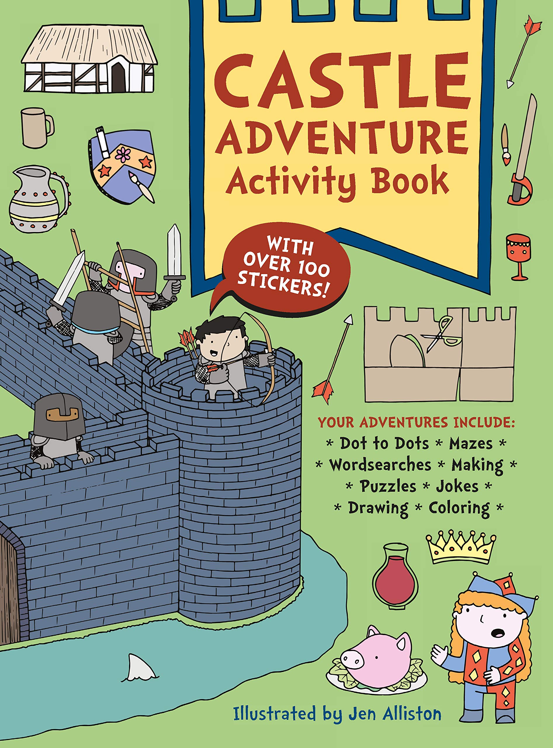 Castle Adventure Activity Book for Kids - Fun Medieval Learning & Coloring Pages - Perfect for Travel, Homeschooling & Rainy Day Activities