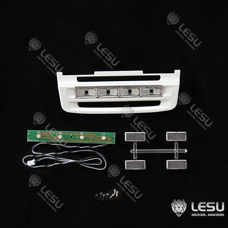 ABS Car Wheel Trims with LED Lights for TAMIYA 1/14 RC Tractor Truck Models (R620, R470) - DIY Upgrade Parts for Radio Control Vehicles | Perfect for RC Truck Enthusiasts & Custom Builders