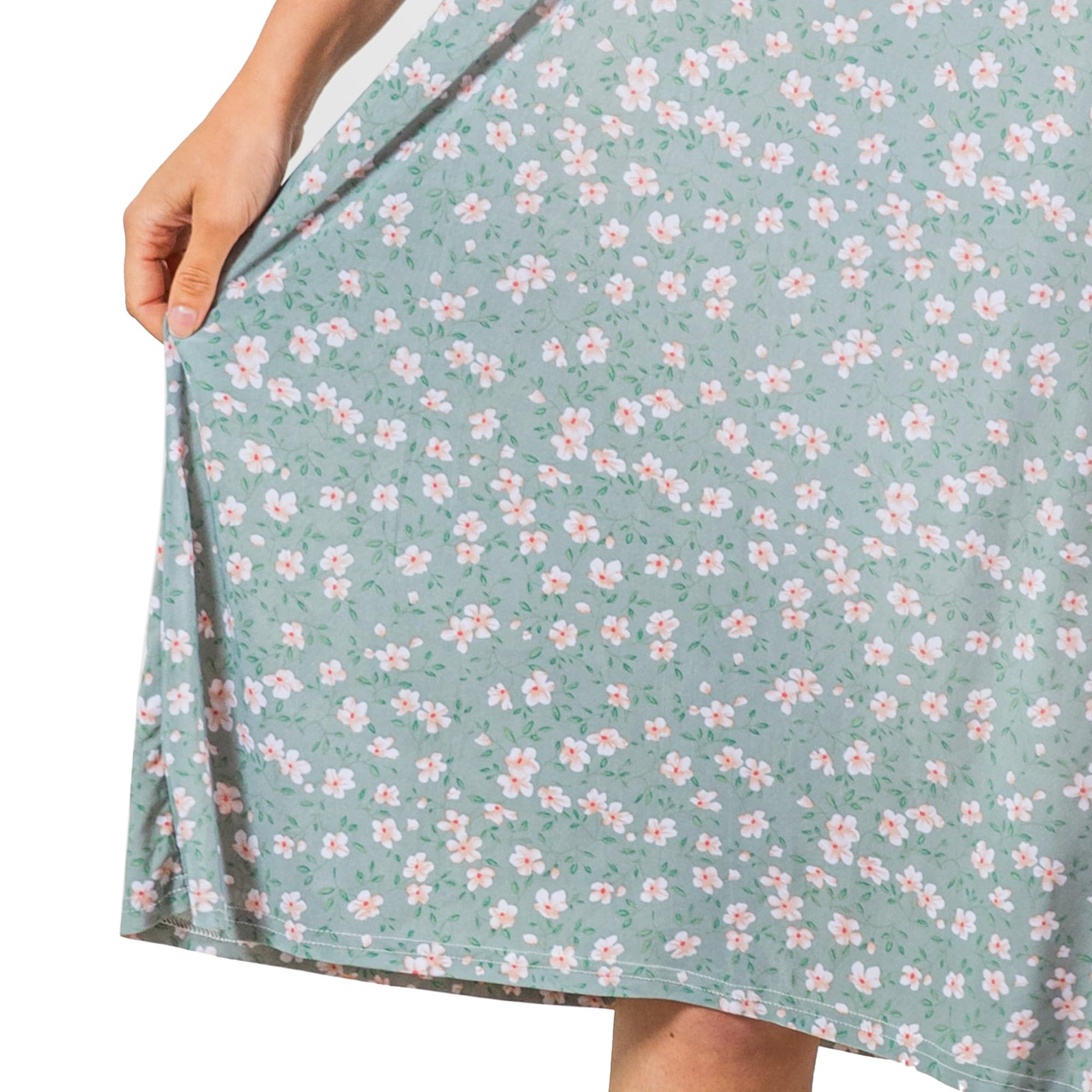 Floral Sundress with Pockets - Women's Sleeveless Long Beach Dress with Scrunchie | Perfect for Vacation, Summer Outings & Tropical Getaways 2024