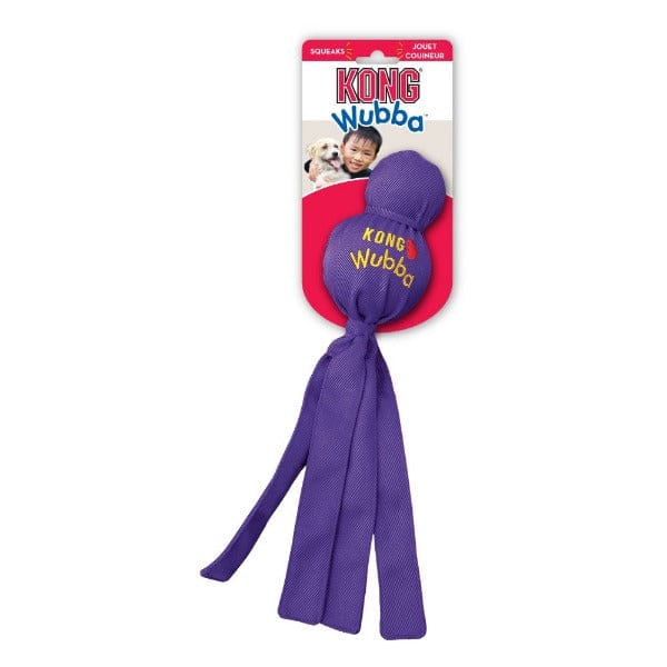 KONG Wubba Interactive Dog Toy - Durable Chew Toy for Small & Large Dogs - Perfect for Fetch, Tug-of-War & Training - Best Dog Gift for Active Pets