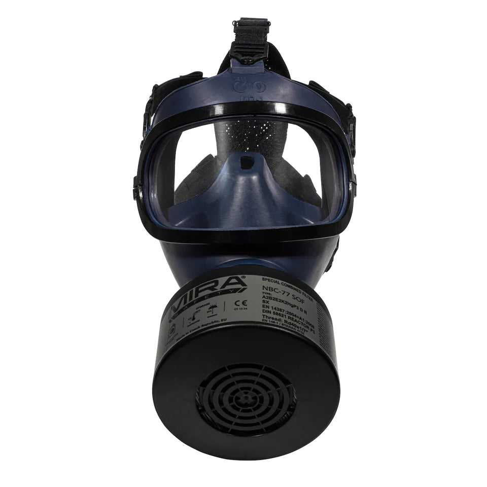 Mira Safety MD-1 Gas Mask - NIOSH Certified for CBRN Protection - Ideal for Emergency Preparedness, Industrial Safety & Survival Gear