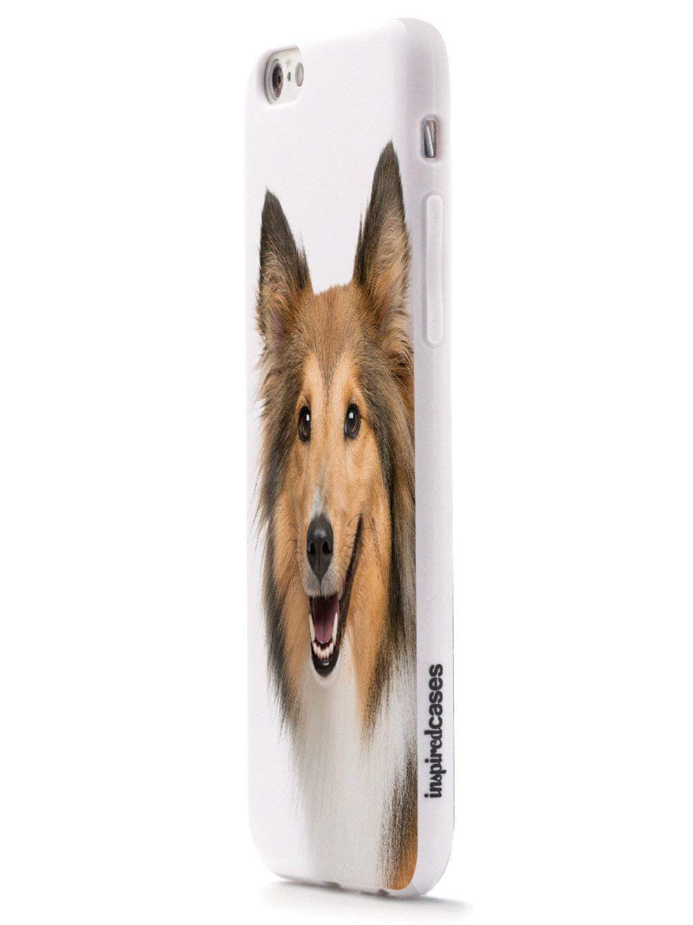 Inspired Cases - iPhone 8 Case with 3D Textured Protection - Cute Shetland Sheepdog (Sheltie) Design - Shockproof & Scratch Resistant Cover for Apple iPhone 8 - Perfect for Pet Lovers, Daily Use & Gift Giving