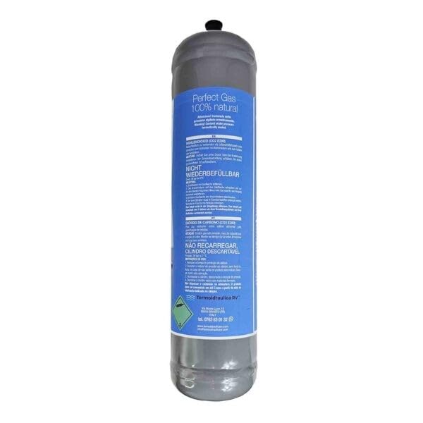 5 Disposable CO2 Canisters 600g for Soda Makers - M11x1 Thread for Sparkling Water - Perfect for Home Carbonation & SodaStream Machines