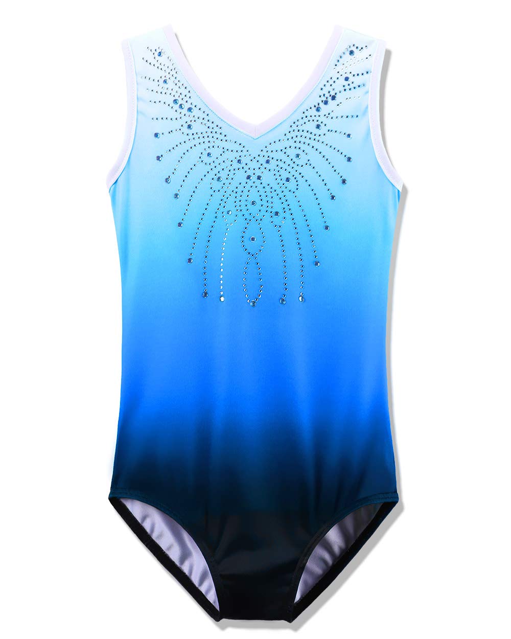 BAOHULU Girls Gymnastics Leotard - Shiny Diamond Ballet Dance Outfit - One Piece Performance Wear for Ballet, Gymnastics & Dance Competitions