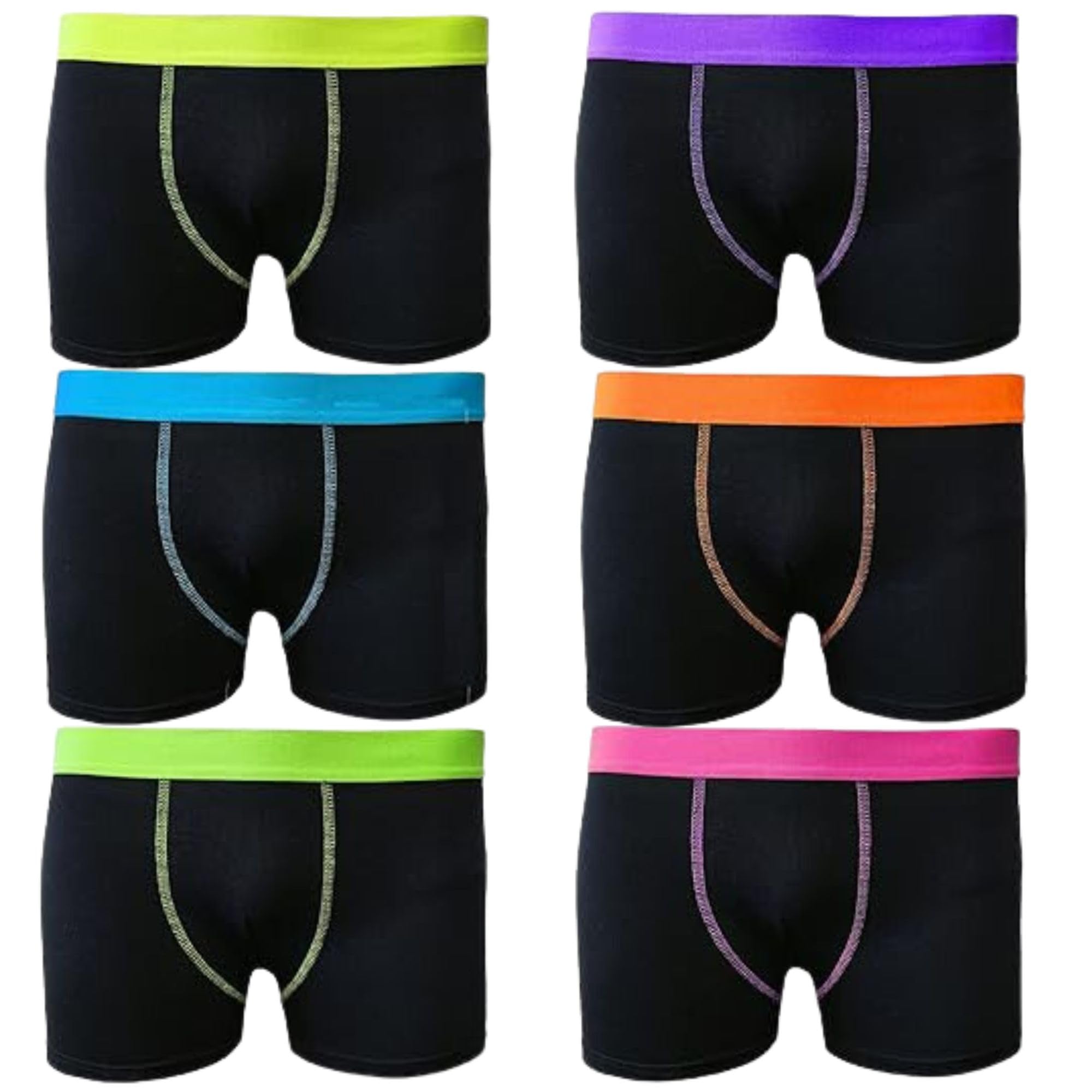 6/12 Pairs Boys Cotton Boxer Shorts - Soft Designer Trunk Underwear for Kids Ages 5-13 | Comfortable for School, Sports & Everyday Wear