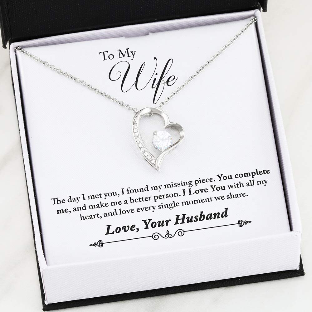 Luxury Wife Necklace Gift from Husband - Elegant Women's Jewelry for Birthday, Anniversary & Special Occasions - Perfect for Date Nights, Romantic Dinners & Surprise Gifts - Includes Gift Box