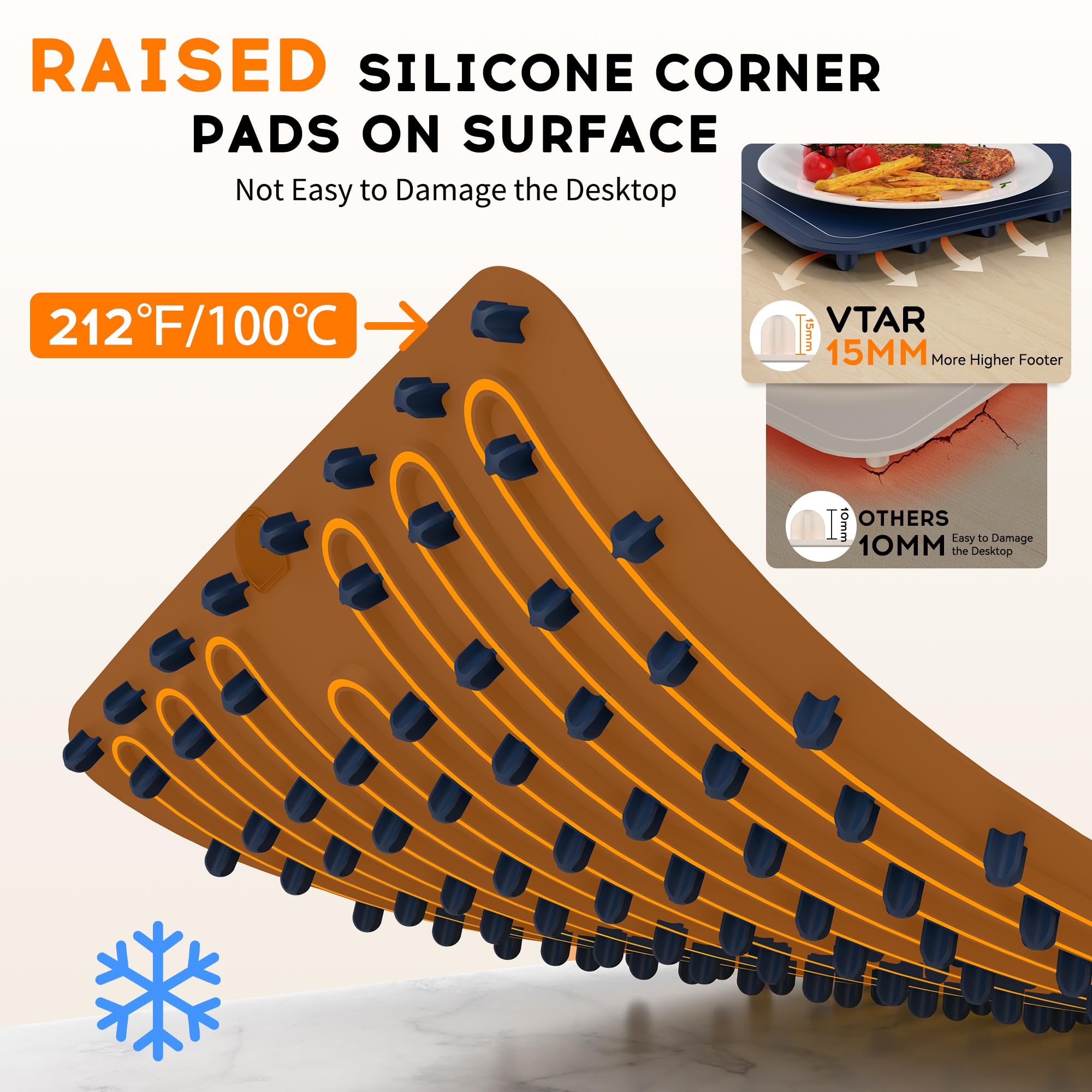 Electric Food Warming Mat - Portable Silicone Buffet Tray Warmer with 3 Temperature Settings & Auto Shut Off | Keep Dishes Warm for Parties, Catering & Home Use | Rollable Design for Easy Storage | Premium Blue Heating Pad for Hot Logic Meals