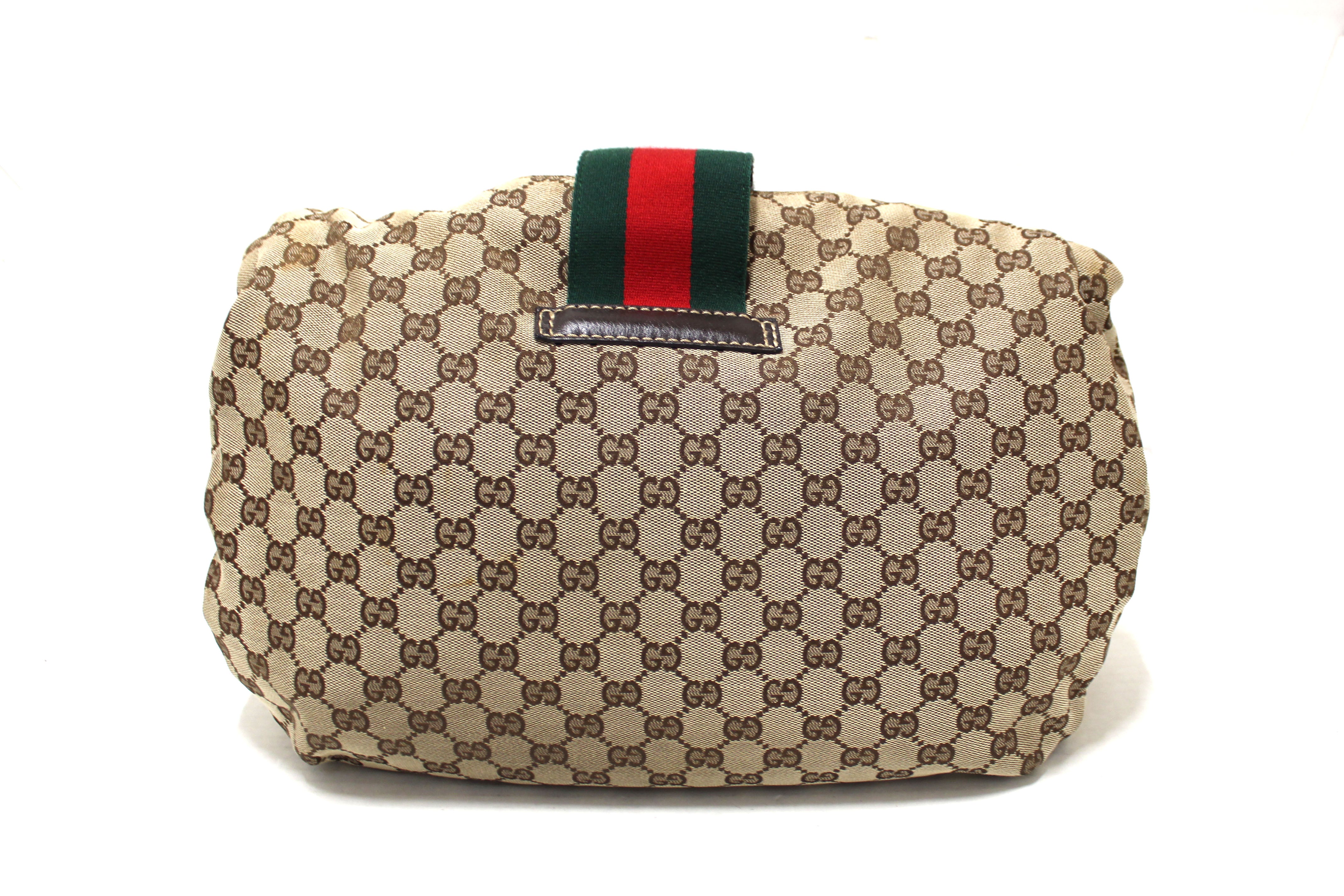 Authentic Gucci GG Canvas Medium Hobo Shoulder Bag in Brown | Luxury Designer Handbag for Women | Perfect for Work, Travel & Everyday Use