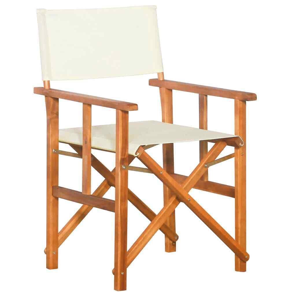 Premium Acacia Wood Director's Chair - Oversized, Foldable & Tall Folding Chair for Outdoor Movie Sets, Photography Sessions & Backyard Relaxation | Durable Directors Chairs for Film, Theater & Home Use