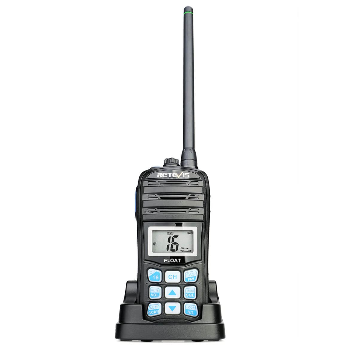Retevis RT55 IP67 Waterproof Floating Handheld Marine Two-Way Radio with NOAA Weather Alert, LCD Screen & Emergency Features - Perfect for Boating, Kayaking, and Ship-to-Shore Communication
