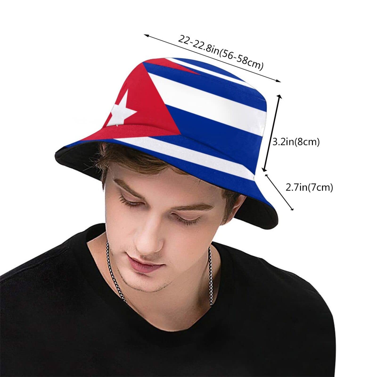 Stylish Packable Flag Bucket Hat - UV Protection Sun Cap for Women & Men | Patriotic Outdoor Fashion, Beach, Fishing & Summer Activities