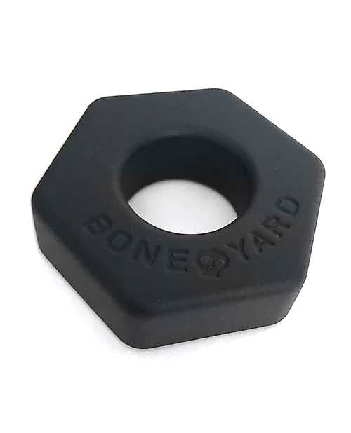 Boneyard Bust A Nut 2X Stretch Silicone Penis Stretcher - Black - Enhance Male Enhancement & Comfort for Intimate Moments
