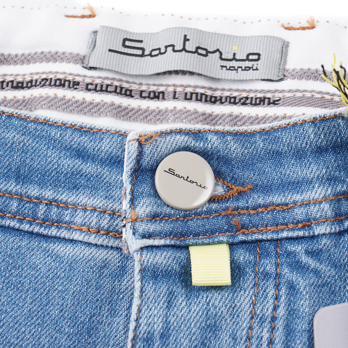 Sartorio Men's Straight Fit Denim Jeans - Classic Blue Stretch Denim Pants for Casual Wear & Office Outfits