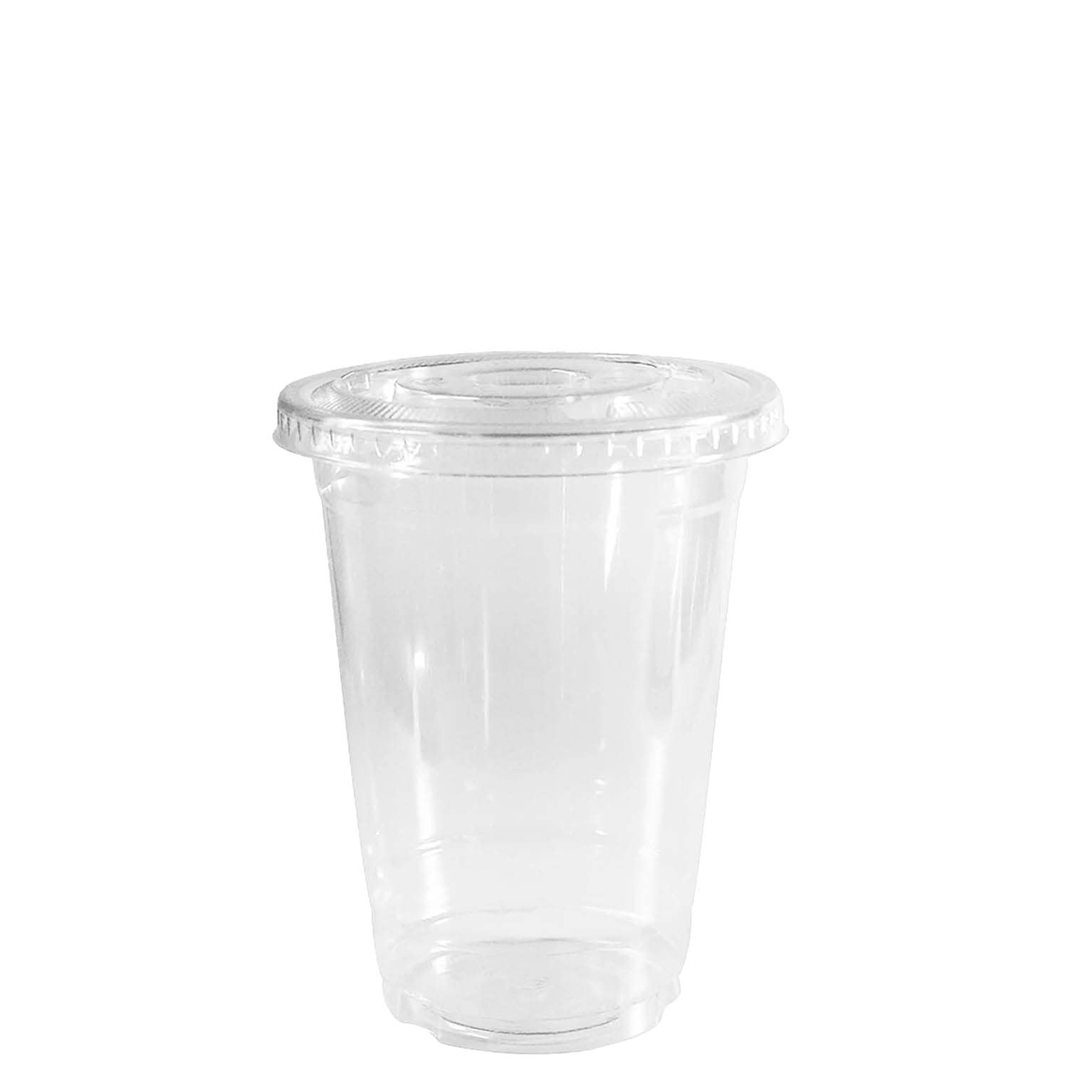 EcoQuality Clear Plastic Disposable Cups with Lids - 14oz (1000 Pack) | Crystal Clear PET Cold Drink Cups for Smoothies, Iced Coffee, Juice & Cocktails | Perfect for Parties, Cafes, Restaurants & Events | BPA-Free & Eco-Friendly